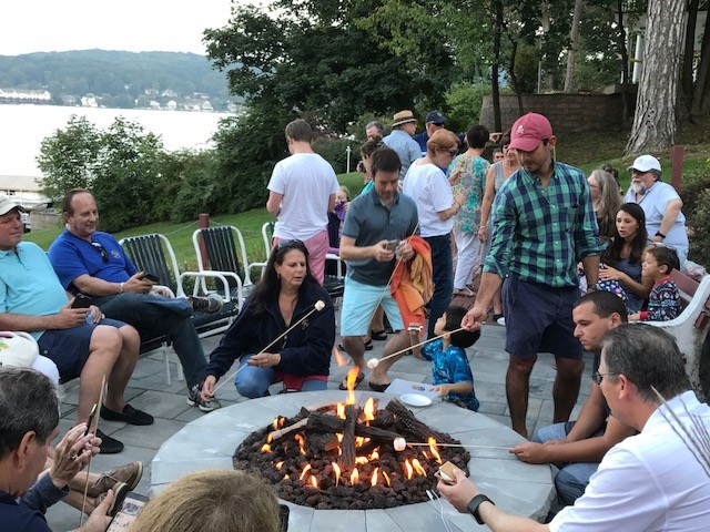 Lake Hopatcong, Yacht Club firepit party