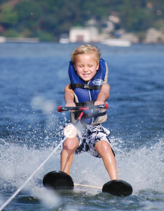 Lake Hopatcong, Yacht Club water skiing child